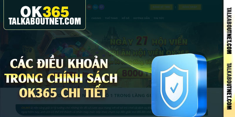 Các điều khoản trong chính sách Ok365 chi tiết